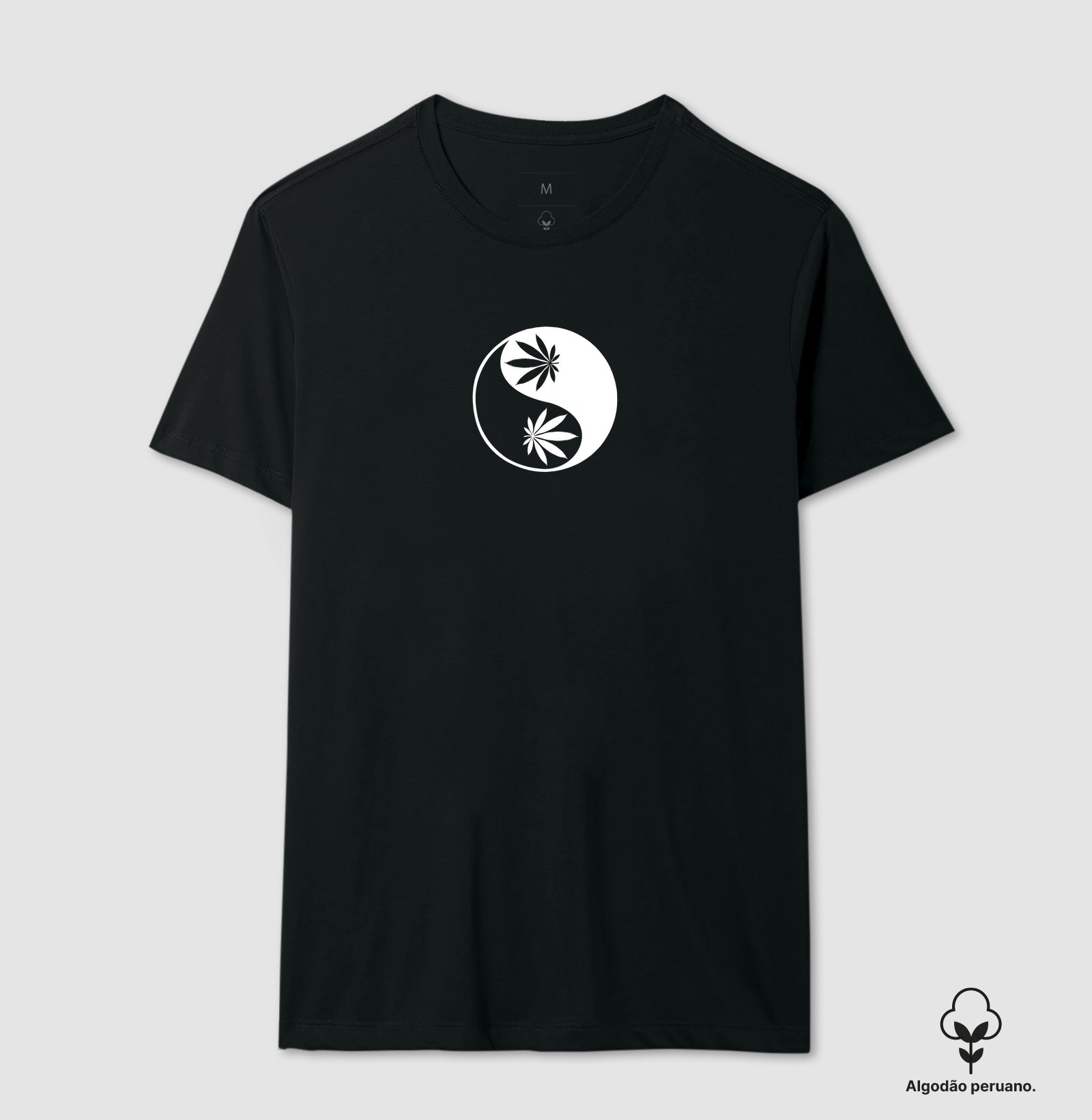 Yin Yang Folha Algodão Peruano