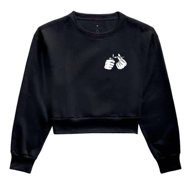 Passa Bola Moletom Cropped Premium