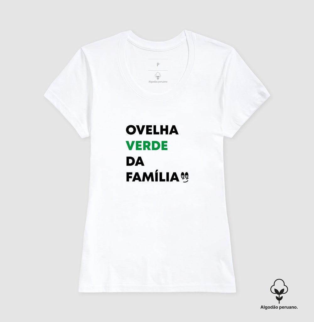 Ovelha verde da família Algodão Peruano