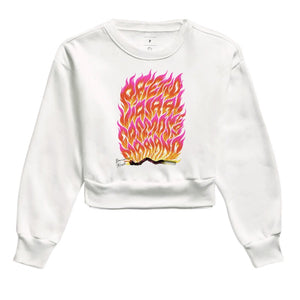 Fire Pink Moletom Cropped Premium