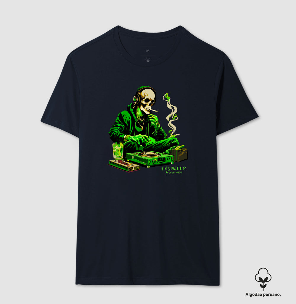 Skull Halloweed Algodão Peruano