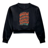 Fire Moletom Cropped Premium