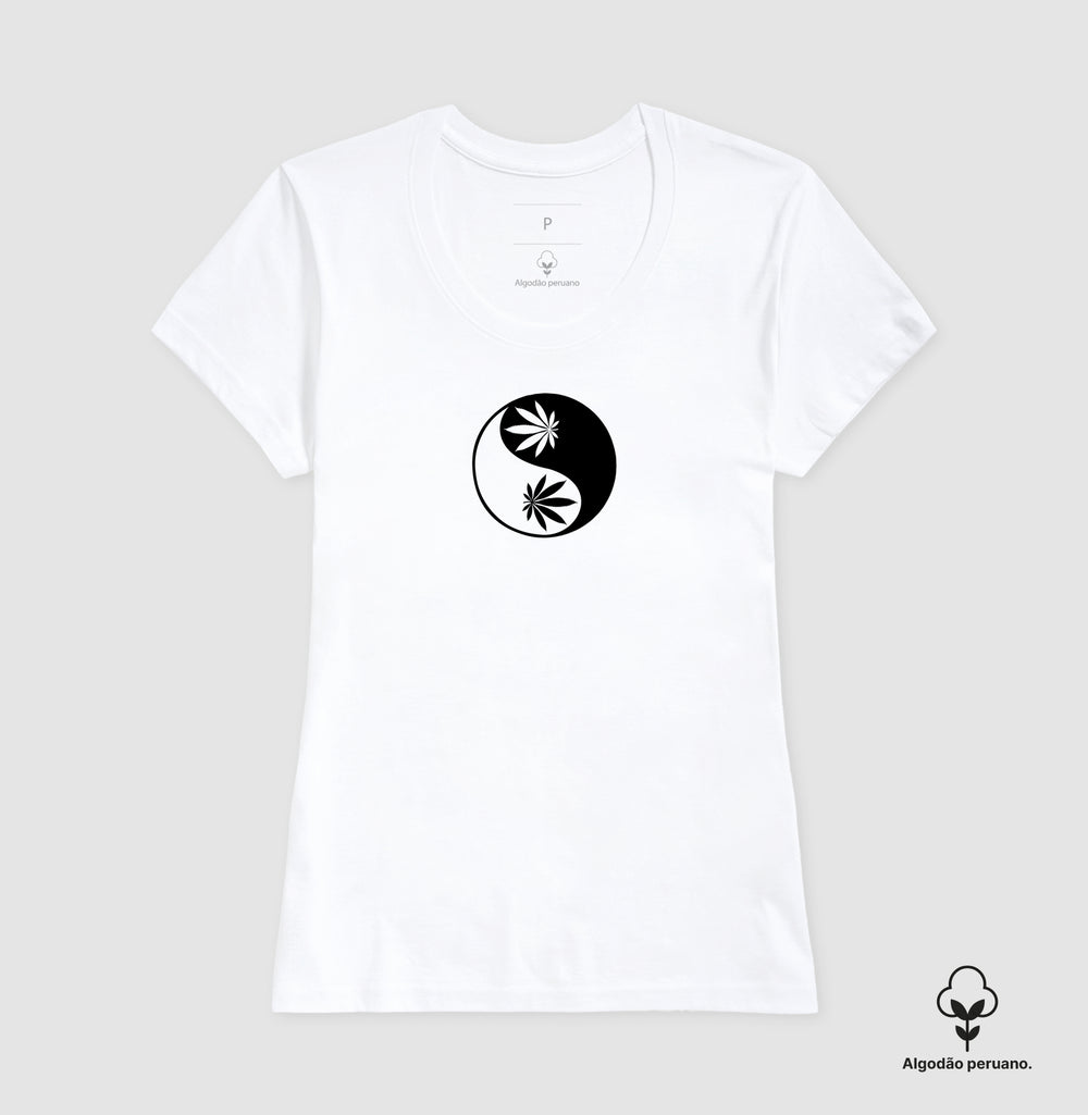 Yin Yang Folha Algodão Peruano