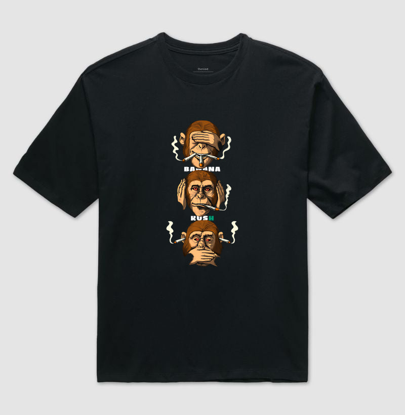 Os Três Macacos Chapados Oversized
