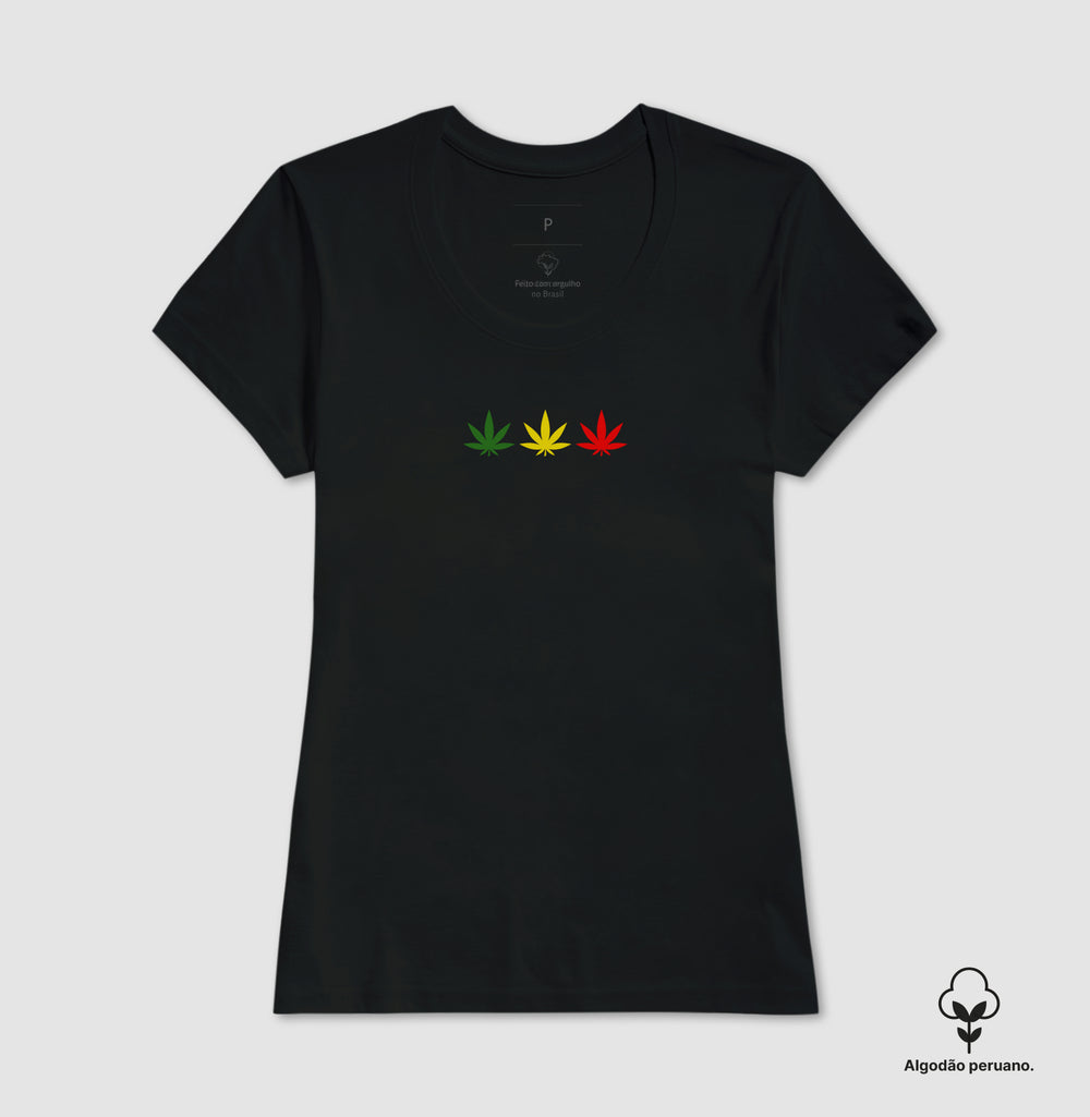 3 Folhas Reggae Algodão Peruano