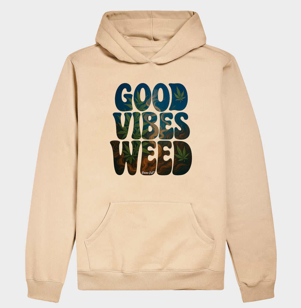 Good Vibes Weed Moletom Premium com Capuz