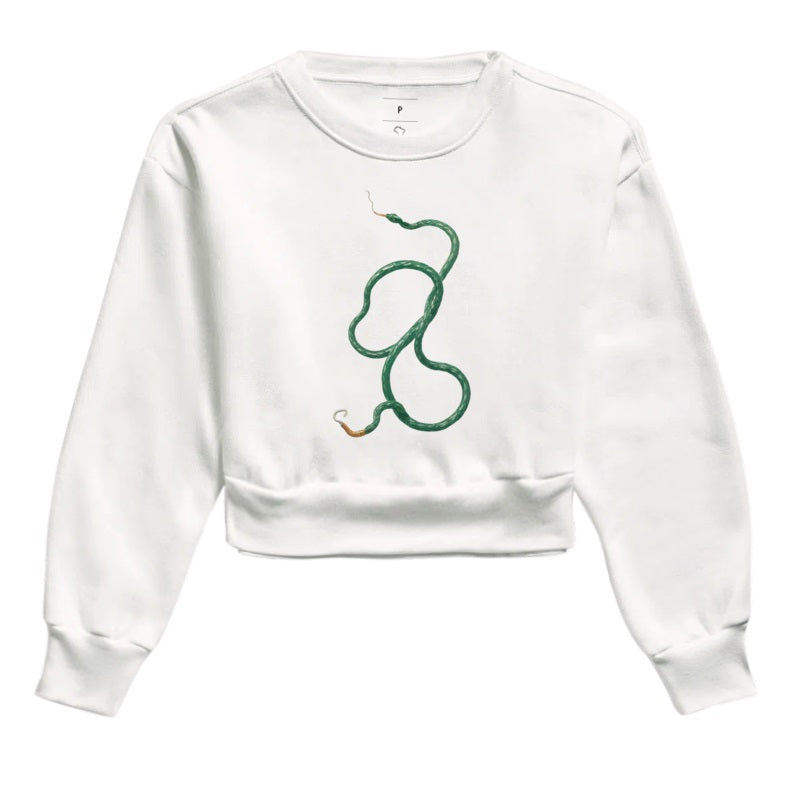 Snake Stoned Moletom Cropped Premium