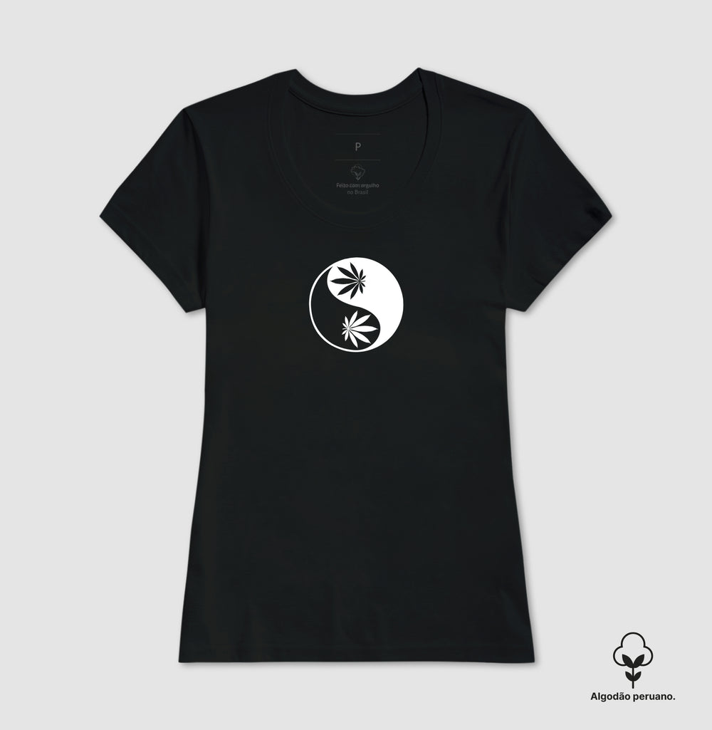 Yin Yang Folha Algodão Peruano