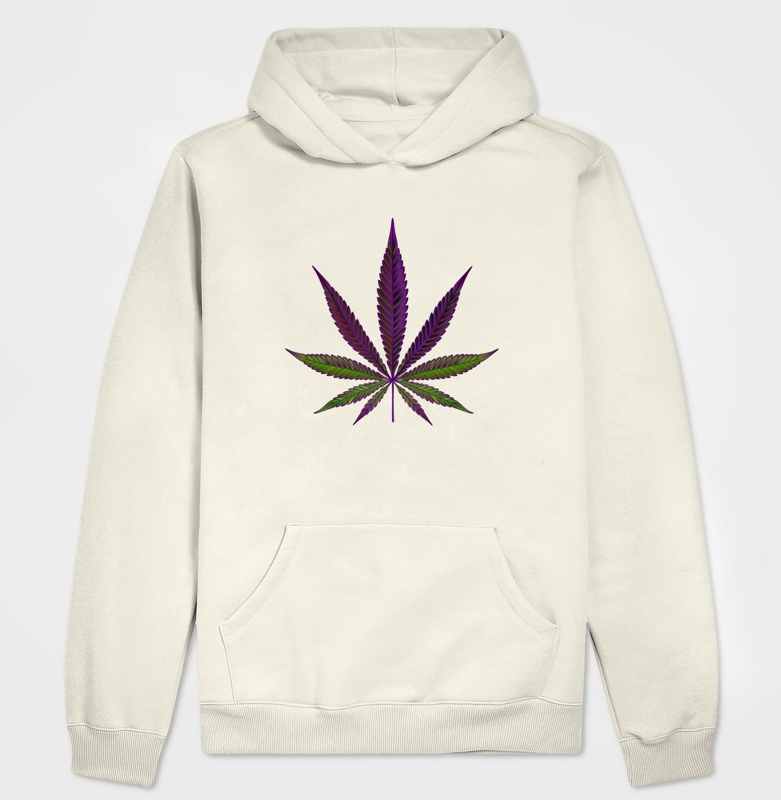 Folha Roxa Moletom Premium com Capuz