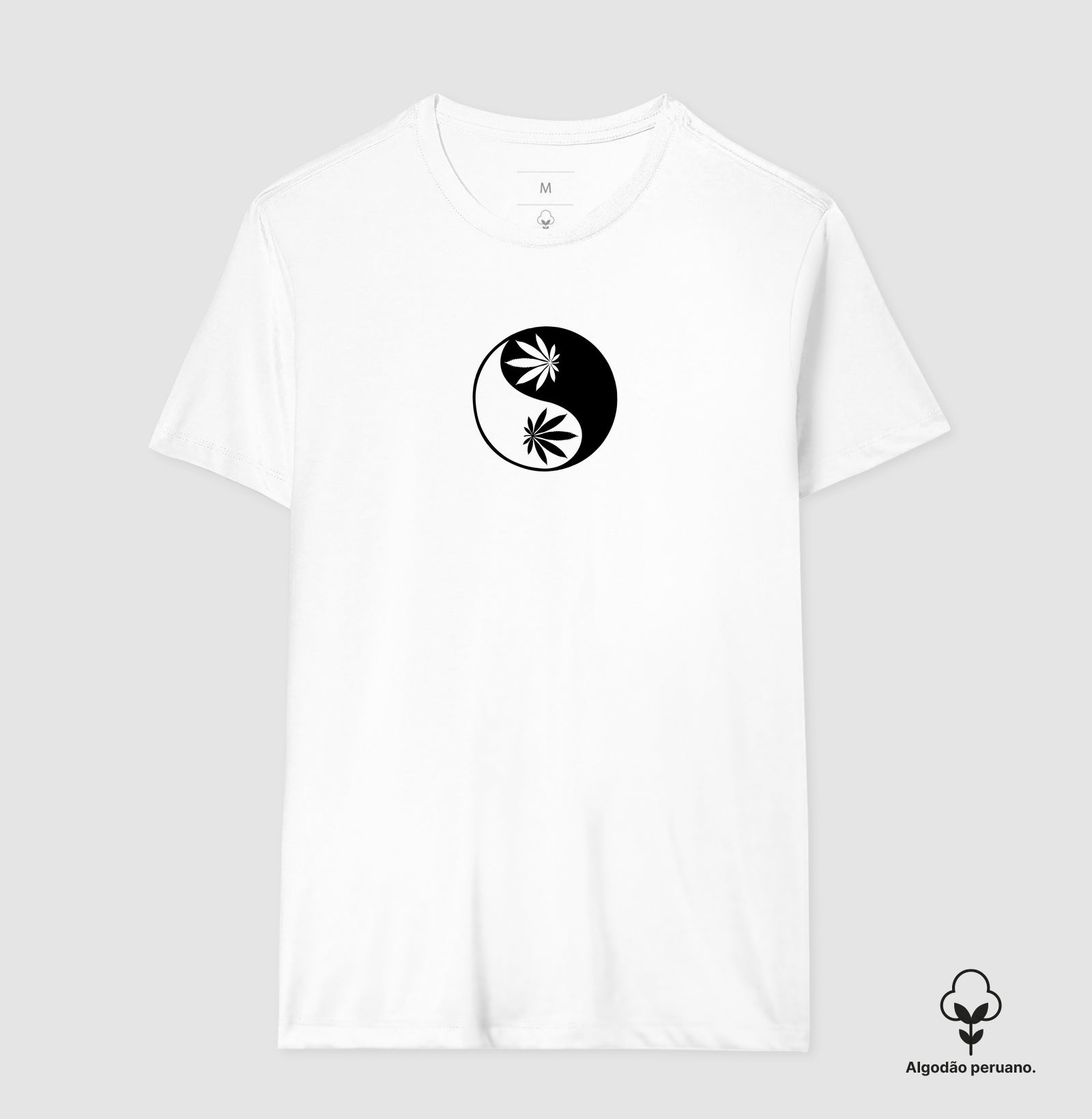Yin Yang Folha Algodão Peruano