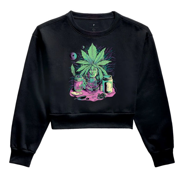 Alquimia Cannabica Moletom Cropped Premium